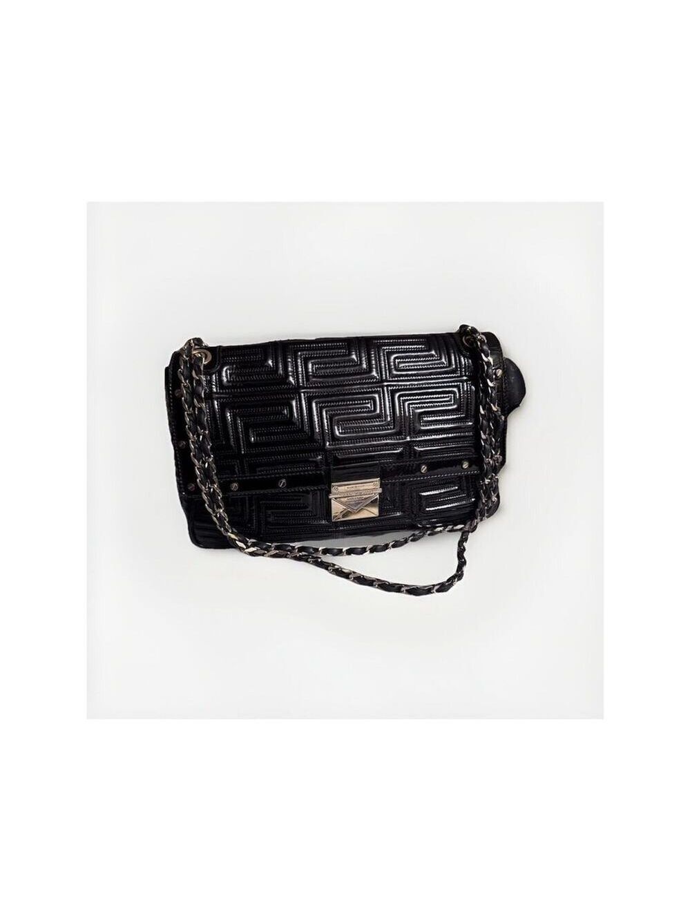 Gianni Versace Quilted Patent Leather Shoulder Bag - Picture 14 of 16